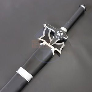 <span class=keywords><strong>Épée</strong></span> Elucidator de <span class=keywords><strong>Kirito</strong></span>, accessoire de cosplay non affûté, lame noire avec fourreau noir pour exposition - Product Image 3