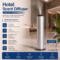 Diffuseur d'huiles essentielles intelligent sans eau Smart Tower, parfum 500 ml, contrôle Bluetooth/Wifi via application, pour hôtels, maisons, halls commerciaux