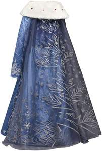 Costume de princesse pour filles, déguisement de <span class=keywords><strong>reine</strong></span> <span class=keywords><strong>des</strong></span> <span class=keywords><strong>neiges</strong></span> pour Noël, fête d'anniversaire, robe de couronnement - Product Image 5