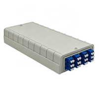 Boîtier de terminaison fibre optique LC 24 cœurs en PP pour montage mural FTTH, coffret de distribution et de raccordement