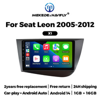 Navifly Android Car Stereo Écran tactile intégré Car-play Auto X1 X2 pour Seat Leon LHD 2005-2010 Support BT DSP GPS WIFI