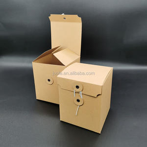 Petit 12x12x12cm Cube Coffrets Cadeaux Bougie Emballage Recyclé Kraft Papier Feuille Spécifications UV Avantage En Relief Feuille Dossier Boîte - Product Image 6