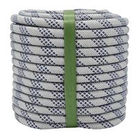 Corde utilitaire statique en polyester double tressé durable 12 mm 14 mm à faible élongation pour l'escalade d'arbres, la spéléologie et l'abseil en extérieur