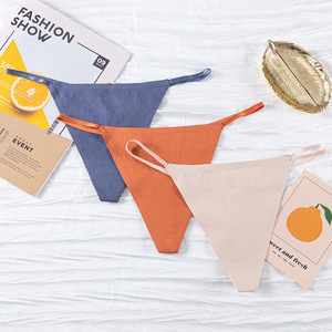 Nouvelles tangas pour femmes, sexy, <span class=keywords><strong>logo</strong></span> métallique, strings taille basse, <span class=keywords><strong>logo</strong></span> personnalisé, sous-vêtements à dos en T, strings pour femmes, sous-vêtements féminins - Product Image 3