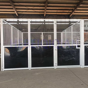 Box Prefabbricati per Cavalli con Telaio in Acciaio Zincato e Porta a Battente per Esterno, Pannelli per Scuderie per Attrezzature per Bestiame - Product Image 2