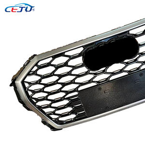 Copertura Griglia Radiatore Superiore per Paraurti Anteriore Accessori Auto Neri Stile Nido d'Ape per Audi Q3 <span class=keywords><strong>SBT</strong></span> 2019-2020 - Product Image 4