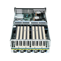 Châssis de serveur GPU haute densité 4U800, 8 GPU, avec riser de commutation Gen4 Gen5, EATX, 12 baies Hot-Swap SAS SATA CRPS, rack avec ventilateur, en stock