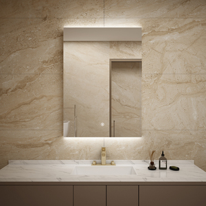 Espejo de baño LED moderno con Interruptor táctil Espejo de baño iluminado rectangular para proyecto de hotel de salón Clasificación IP44 - Product Image 1