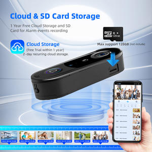 Certifié IP65 étanche P2P sonnette caméra sécurité à domicile avec 5000Mah 1080P HD IR Vision nocturne antivol 2 voies parler sécurité - Product Image 2