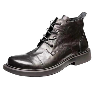 Nuevos Botines de Piel Genuina para Hombre, Estilo Casual con Plantilla de PU, Tendencia de Moda - Product Image 5