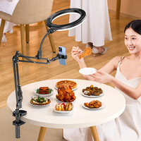 Nouvel Arrivage – Anneau Lumineux LED Circulaire de 10 Pouces pour Selfie, Éclairage Photo Chaud USB, Support pour TikTok, Lumières de Studio Vidéo Douces Noires 2026
