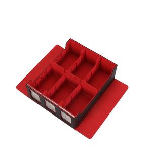   Caja de Almacenamiento Portátil de Tres Filas para Juegos de Mesa con Tapa Extraíble de Cuero PU y Logotipo Personalizado para Tarjetas Coleccionables TCG Yugioh - Product Image 6