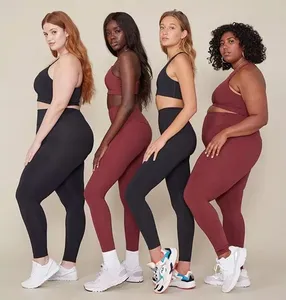 Leggings de spandex, feminina, cintura alta, roupas esportivas de compressão, yoga