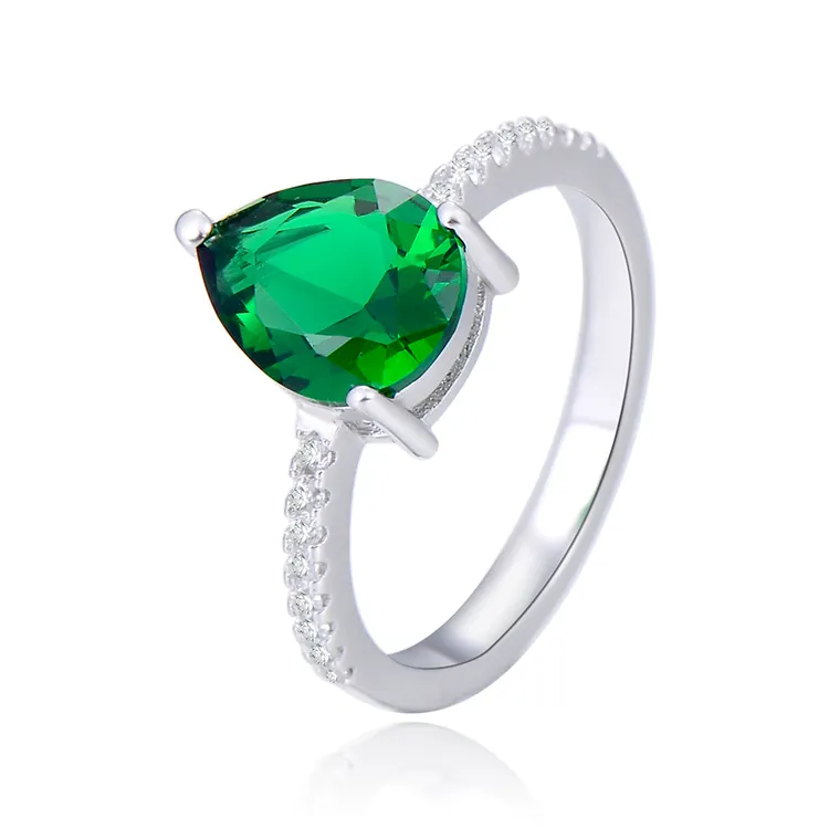 POLIVA, роскошная мода, кубический цирконий, бриллиантовый Ограненный палец, большой камень, циркон, 925 кольцо из стерлингового серебра, квадратное обручальное кольцо