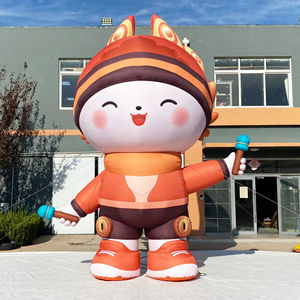 6m gigante personalizado desenhos animados inflável menino modelo publicidade exterior Cartoon inflável mascote com chama - Product Image 1