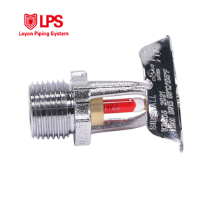 Tubos de extinción de incendios Leyon FM UL Sistema de rociadores contra incendios Respuesta estándar Cabezal de rociador de pared lateral horizontal de latón contra incendios - Product Image 5