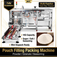 Machine d'emballage entièrement automatique multifonctionnelle pour sachets à fermeture éclair de 1 kg, pour sucre, sel, assaisonnements, mini-doypacks