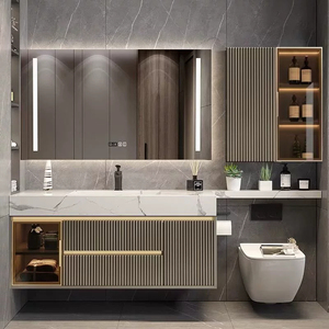 Meuble de salle de bain suspendu en contreplaqué pour la vente en gros - Product Image 5