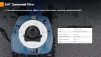 Joystick multifonctionnel en option Vectoragr 818 avec volant ergonomique, navigateur GPS agricole