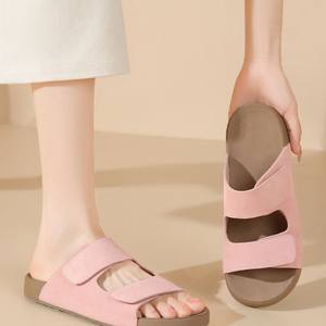 NOVEDAD DE VERANO 2025, sandalias deslizantes Retro a la moda para <span class=keywords><strong>mujer</strong></span>, suela gruesa para <span class=keywords><strong>plataforma</strong></span> de velcro, estilo superior - Product Image 3