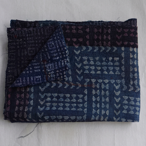 Wholesale Cotton Reversible Patchwork Indigo <b>Throw</b> - Product Image 1