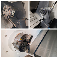 Tour CNC HMS750 à lit incliné, monobroche, haute performance, avec commande numérique et tourelle servo