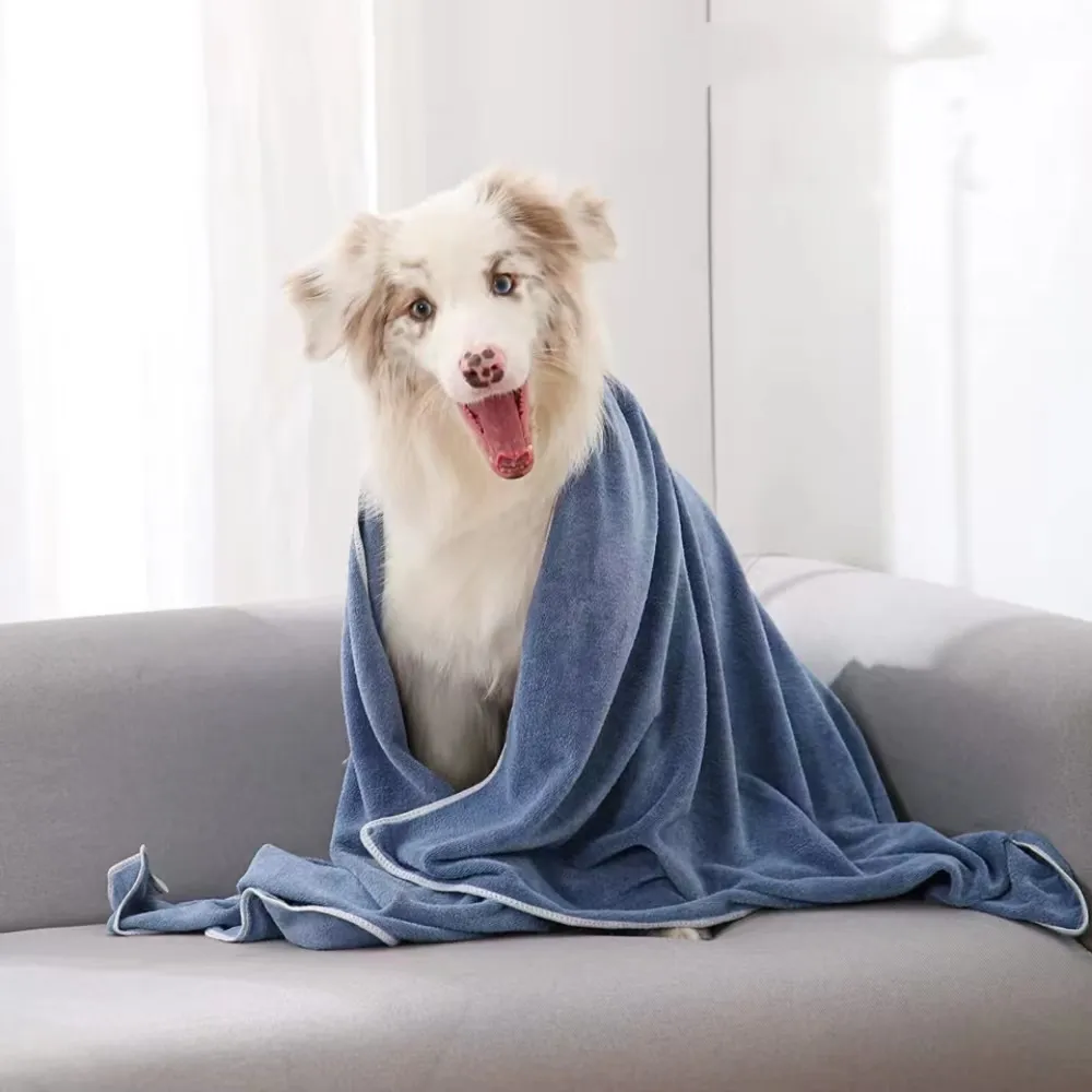 Huisdier Hond Badhanddoek Hoge Absorberende Sneldrogende Hond Grooming Handdoek Super Zachte Microfiber Huisdier Badhanddoek Voor Het Drogen Van Honden