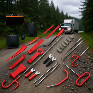 Crochet de 5e roue de 59 pouces de long, outil d'urgence pour remorque de camion, en plastique rouge - Product Image 2