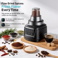 Hete Aanbieding 380W 5-in-1 Variabele Snelheid 6 Messen Koperen Motor Huishoudelijke Persoonlijke Voedselprocessor Fruitmixer Blender