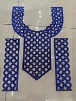 Nouveau design DIY : Patchs brodés pour vêtements, strass thermocollants, lacets personnalisés pour col, cols en dentelle 100% polyester pour vêtements