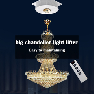 Remote Control Lifter Adjustable Height Lighting Lowering/Raising High Capacity Load Chandelier Lifter