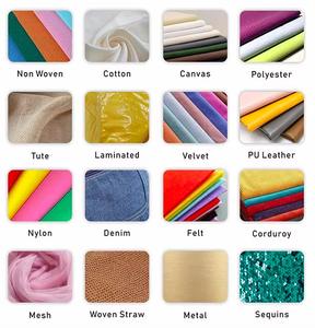 Sacs de courses personnalisés en toile de coton biologique et polyester, sacs à bandoulière de couleur unie, sacs fourre-tout vierges tendance avec poignée à nœud et logo - Product Image 5