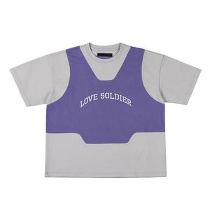 เสื้อยืดผ้าฝ้ายโอเวอร์ไซส์สำหรับผู้ชายกำหนดเองได้ทั้งชายและหญิงขนาดใหญ่กว่าปกติ - Product Image 1