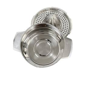 Exprimidor Manual de Cítricos, Limón, Naranja y Pomelo, Exprimidor Manual de Acero Inoxidable 304, Prensa Giratoria, Apto para Lavavajillas - Product Image 1