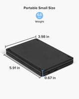 Delux KF19 Folding Wireless Keyboard Portable Multi-Device Compatible for Windows Android IOS Tablet Phone