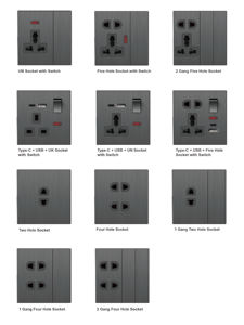 Panneau industriel en acier inoxydable multifonctionnel de 86*86mm, montage encastré en métal pour la maison, <span class=keywords><strong>prise</strong></span> <span class=keywords><strong>TV</strong></span> satellite par câble, <span class=keywords><strong>prise</strong></span> <span class=keywords><strong>TV</strong></span> 16A - Product Image 4