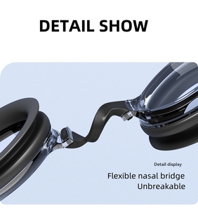 Wholesale 0-180 Degree Myopia <strong>Goggles</strong> <strong>Swimming</strong> <strong>Goggles</strong> With Plated Lenses Transparent Silicone Gasket For Girls - Product Image 2