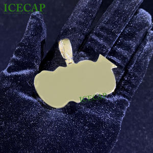 Colgante personalizado de Plata de Ley 925 Iced Out VVS Moissanite, joyería fina, colgante de Hip Hop <span class=keywords><strong>UNO</strong></span> con abalorio - Product Image 4