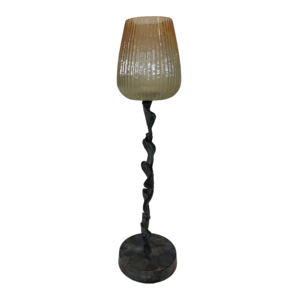 Portacandele in Metallo Ispirato ai Fiori, Candelabro a Colonna, Centrotavola Moderno Decorativo, Set di Tre - Product Image 5