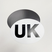 Açık Oval manyetik İngiltere araba Sticker, İngiltere manyetik levha, İngiltere araba mıknatıs