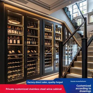 Armadio <span class=keywords><strong>per</strong></span> Vini in Acciaio Inox a Temperatura Costante e Porta Sigari Personalizzato, Arredamento <span class=keywords><strong>per</strong></span> Casa Modello 002 Aoleidun Prodotto a Guangdong - Product Image 3