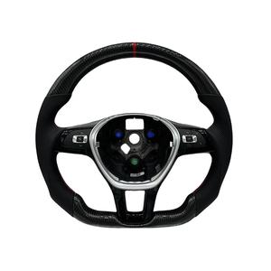 พวงมาลัยคาร์บอนไฟเบอร์แบบกำหนดเองของ Kaidi เหมาะสำหรับรถยนต์ <span class=keywords><strong>Volkswagen</strong></span> Polo, <span class=keywords><strong>Jetta</strong></span>, Passat B8, Tiguan L, Touareg T6 - Product Image 1