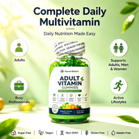 Fabricación Personalizada B2B, Marca Blanca, MOQ Bajo, Muestra Gratuita, Distribuidor, Gomitas Multivitamínicas