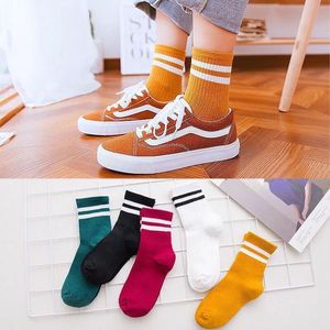 Women Crew Socks Solid Color Cotton Breathable Mid Calf Short Socks For Autumn Winter Casual Wear - Product Image 4