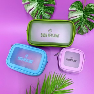 Bolsa de Cosméticos em PVC Transparente, Bolsa de Viagem Portátil para Produtos de Higiene com Logo Impresso, Estojo de Maquiagem à Prova d'Água para Mulheres - Product Image 5