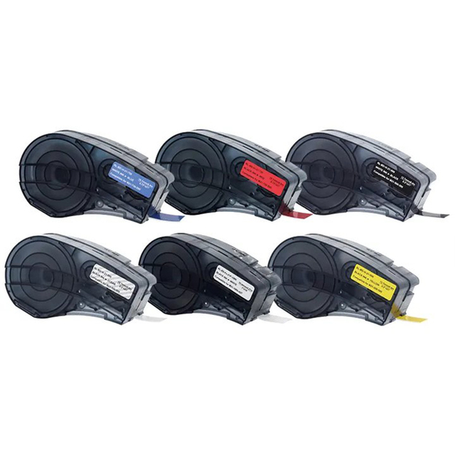 All-Weather Vinyl Black on Orange Label Tape Compatible M21-375-595-OR for Brady for BMP21 BMP21-PLUS BMP21-LAB Printers 9mm