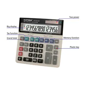 CATIGA 16 Digits Tax Function For Business Calculator Solar Electronic Calculator