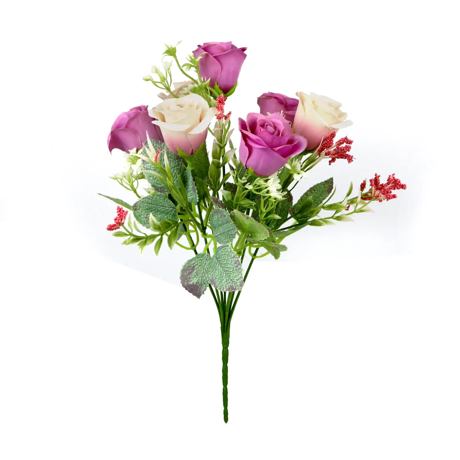 2020ใหม่พลาสติกสีขาว Pu ช่อดอกไม้ขายส่งทิวลิปกุหลาบดอกไม้ผ้าไหมประดิษฐ์ดอกทิวลิป