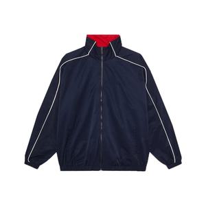 Chaqueta Cortavientos Reversible de Nailon Rojo Personalizada para Hombre, Diseño Sólido, Ropa Deportiva para Actividades al Aire Libre para Mujer - Product Image 6