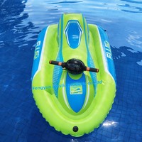 Bateau à moteur électrique gonflable en stock d'usine, pour adultes et enfants, propulsion automatique, PVC écologique, capacité maximale 100 kg, 1 passager